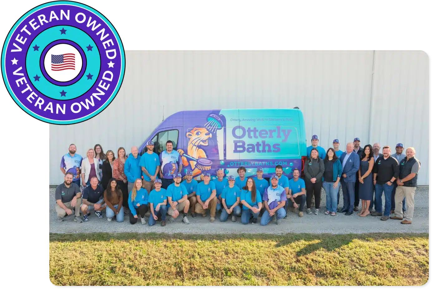Otterly Baths team. Veteran owned business.