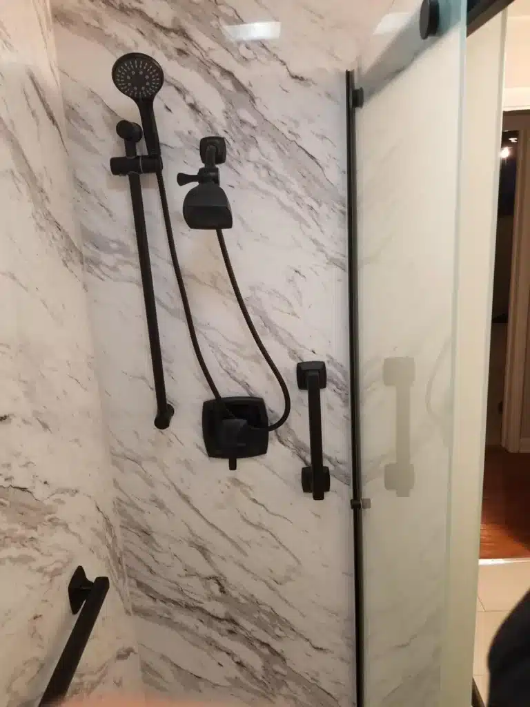 New shower fixtures in Dayton, OH.