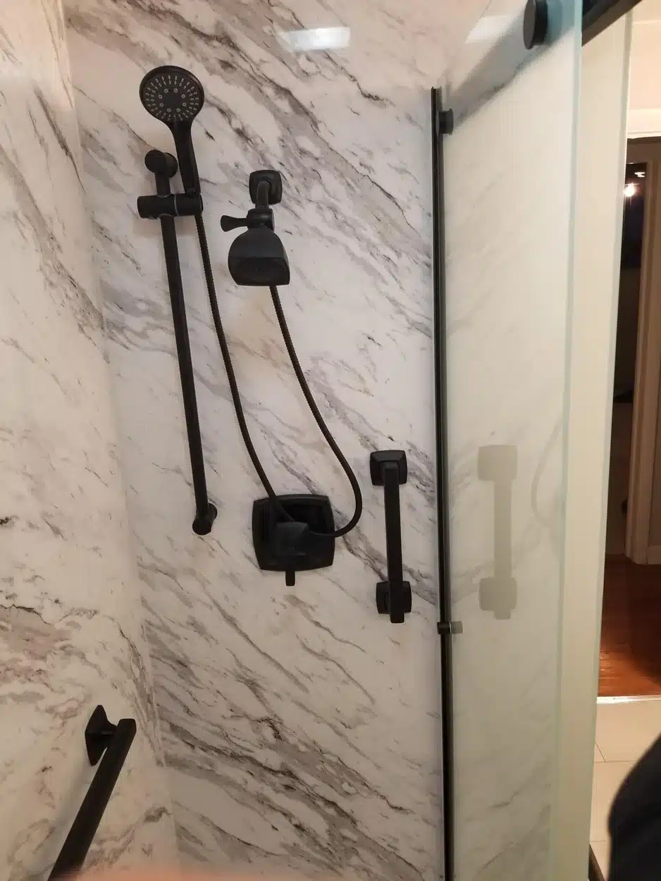 New shower fixtures in Dayton, OH.