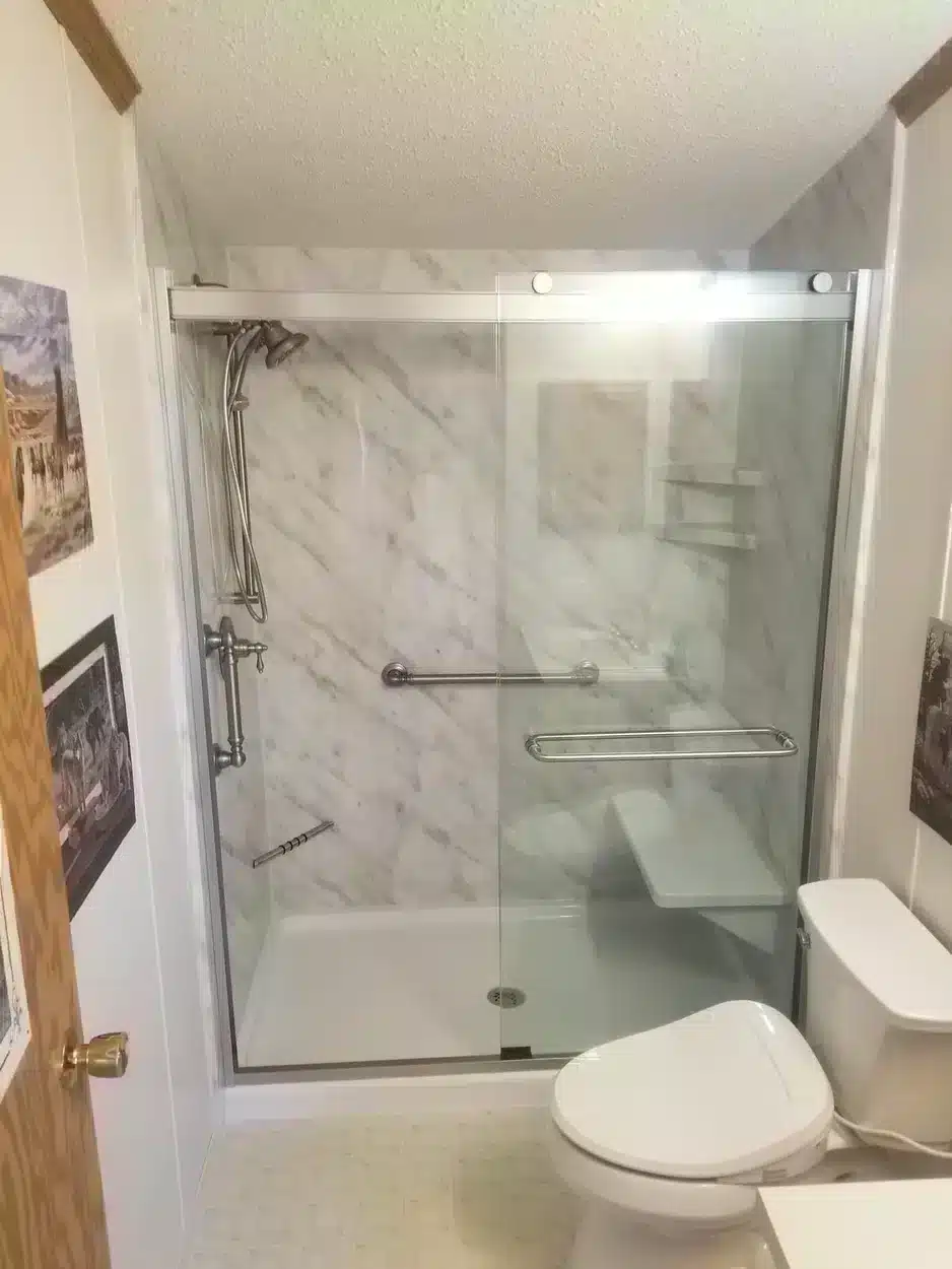Residential walk in shower in Dayton, OH.