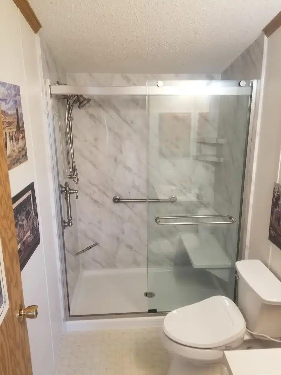 Residential walk in shower in Dayton, OH.