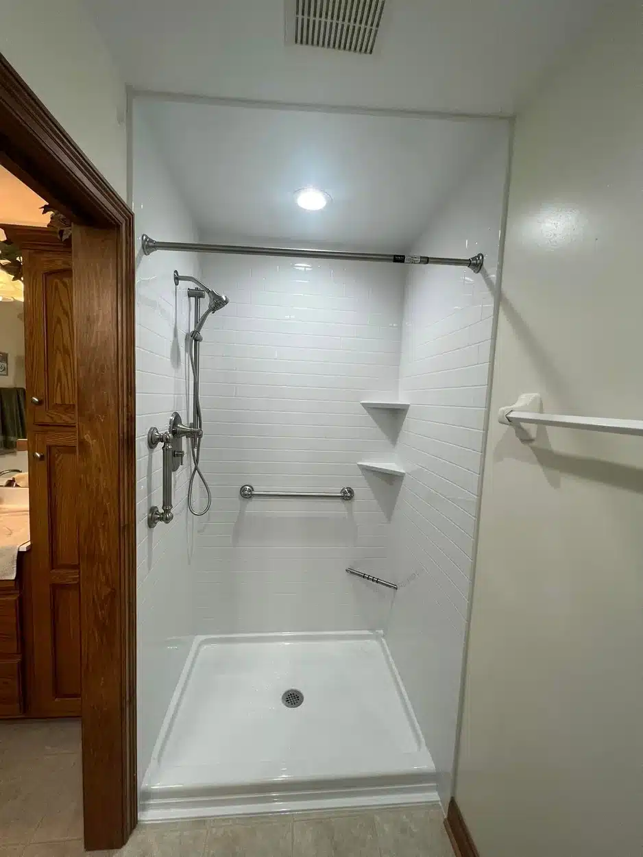 Residential walk in shower in Dayton, OH.