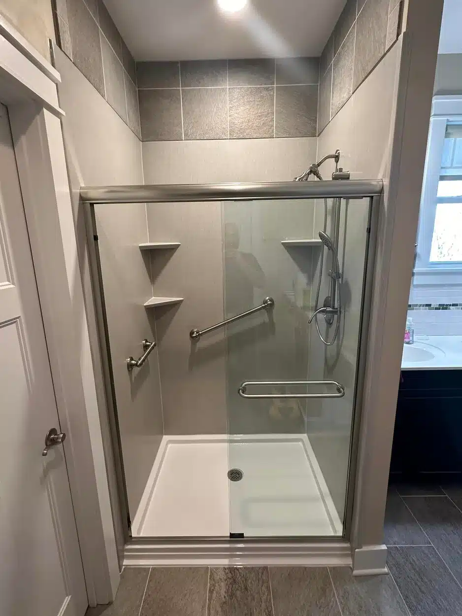 Residential walk in shower in Dayton, OH.
