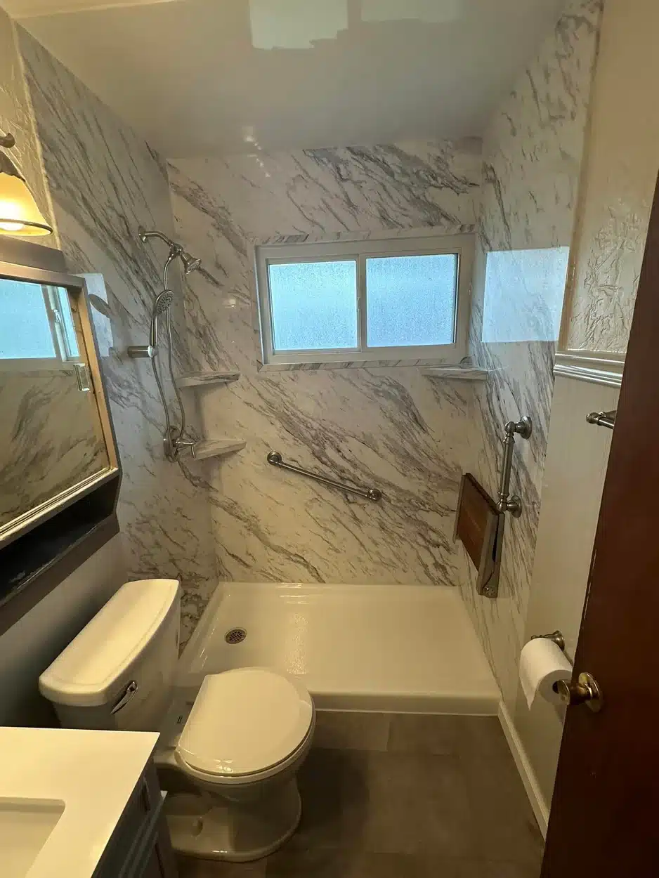 Residential walk in shower in Dayton, OH.